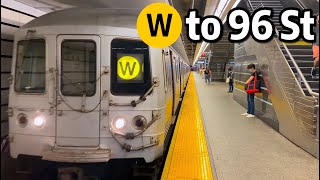 ⁴ᴷ⁶⁰ W Trains Rerouted to 96 Street on the Second Avenue Subway