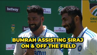 Mohammad Siraj on How Jasprit Bumrah Helps Make Bowling Easy for Him