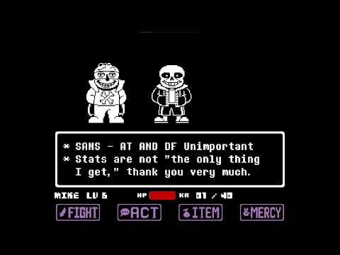TS!UNDERSWAP Neutral Sans Fight (Fight And Spare Ending)