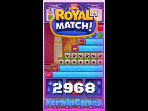 Royal Match Level 2968 - No Boosters Gameplay