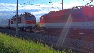 preview picture of video 'Bondovka Gorily s Esom (ZSSK 350.007 + 362.007) @ IC507 Lyoness + R608 Spišan - Bratislava Rača'