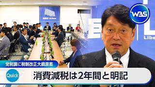消費減税は2年間と明記 党税調に税制改正大綱原案【WBS】
