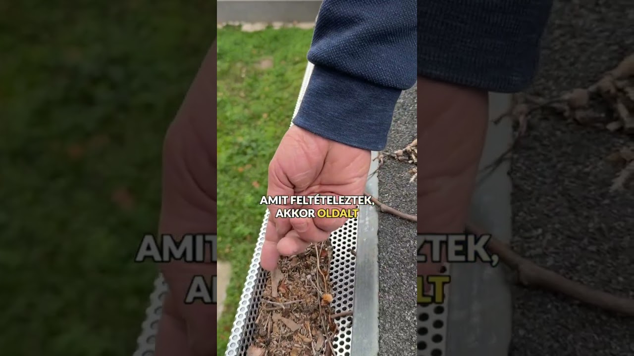 A Lemezmix lombrács felfogja a leveleket, a víz pedig szabadon folyik tovább