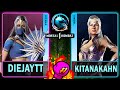 MK1 DieJayTT KITANA VS Kitanakahn SINDEL Mortal Kombat 1 4K 60ᶠᵖˢ
