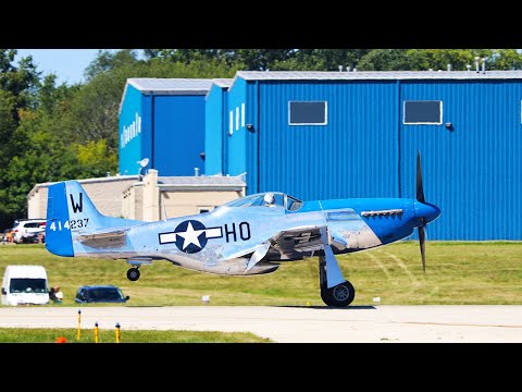 (4K) EPIC Vintage Warbirds In Actions @ Northern Illinois Airshow