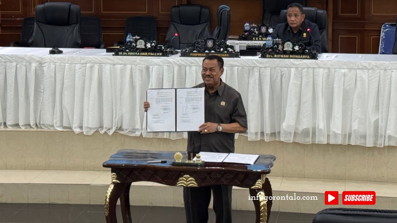Akhirnya DPRD Tetapkan Usulan Ketua DPRD Provinsi Gorontalo 2024-2029
