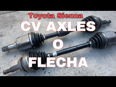 COMO CAMBIAR FLECHAS O CV AXLES TOYOTA SIENNA 2004-2009 || Eddie Auto Repair