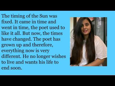 Class 8th Chapter 5 I Remember I Remember by Thomas Hood (Part 1)