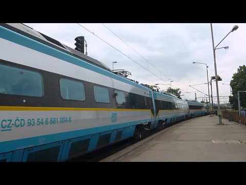 ČD 680.004 - Příjezd vlaku SC 511 Pendolino - Plzeň hl.n., 20.7.2013