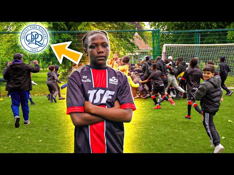 Watch This 12 Year Old Qpr Forward Set The Crowd On Fire In a 1v1 For £500 Prize Money! | Thestreetz
