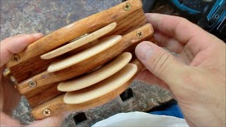 Towel rack on wooden pulley   Part 2