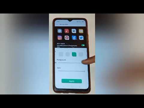 how to change Icon style in oppo A15, change Icon style setting