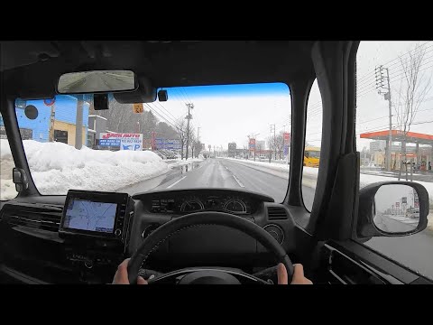 【Test Drive】2020 MC HONDA N-BOX Custom 660cc Turbo 4WD - POV Drive