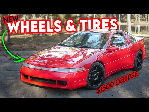 $1500 Eclipse Gets LIGHTWEIGHT Wheels & R-COMPOUND Tires!