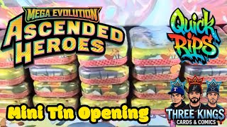 NEW Pokémon TCG Ascended Heroes Mini Tin Opening Quick Rips Pokémon Ep.1 #pokemon 