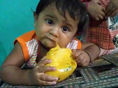 Cute Boy Eating Mango | Kids Funny Best Videos