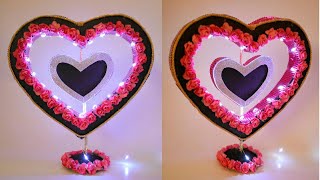 How To Make Heart Shape Photo Frame | Valentine's Day Gift Ideas | Handmade Photo Frame|artmypassion