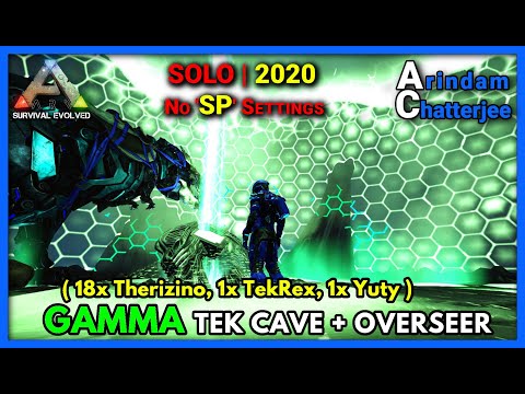 Ark - (SOLO) GAMMA TEK CAVE & GAMMA OVERSEER Boss Fight (Ascension) - S2E20