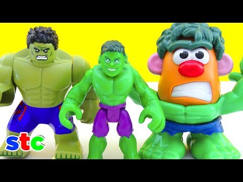 Mr Potato Head Hulk Aventuras Lego y Super Hero Adventures
