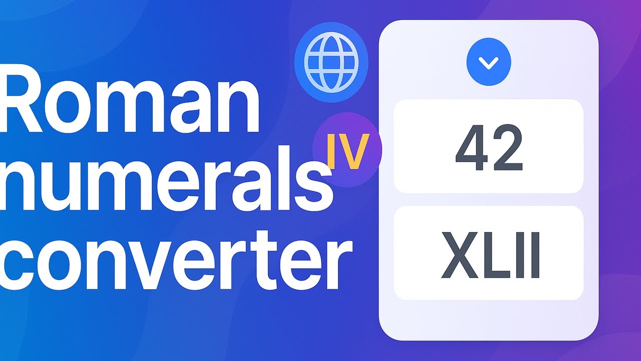 Roman Numeral Converter Numbers To Numerals Roman Numeral Converter Numbers To Numerals