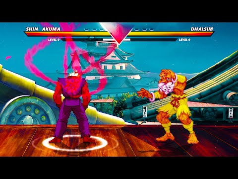 SHIN AKUMA vs DHALSIM - Must See MOST EXTREME EPIC Fights!