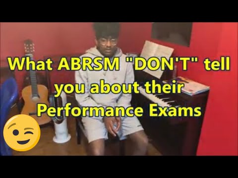 What ABRSM "DON'T" tell you about their Performance Exams 😉