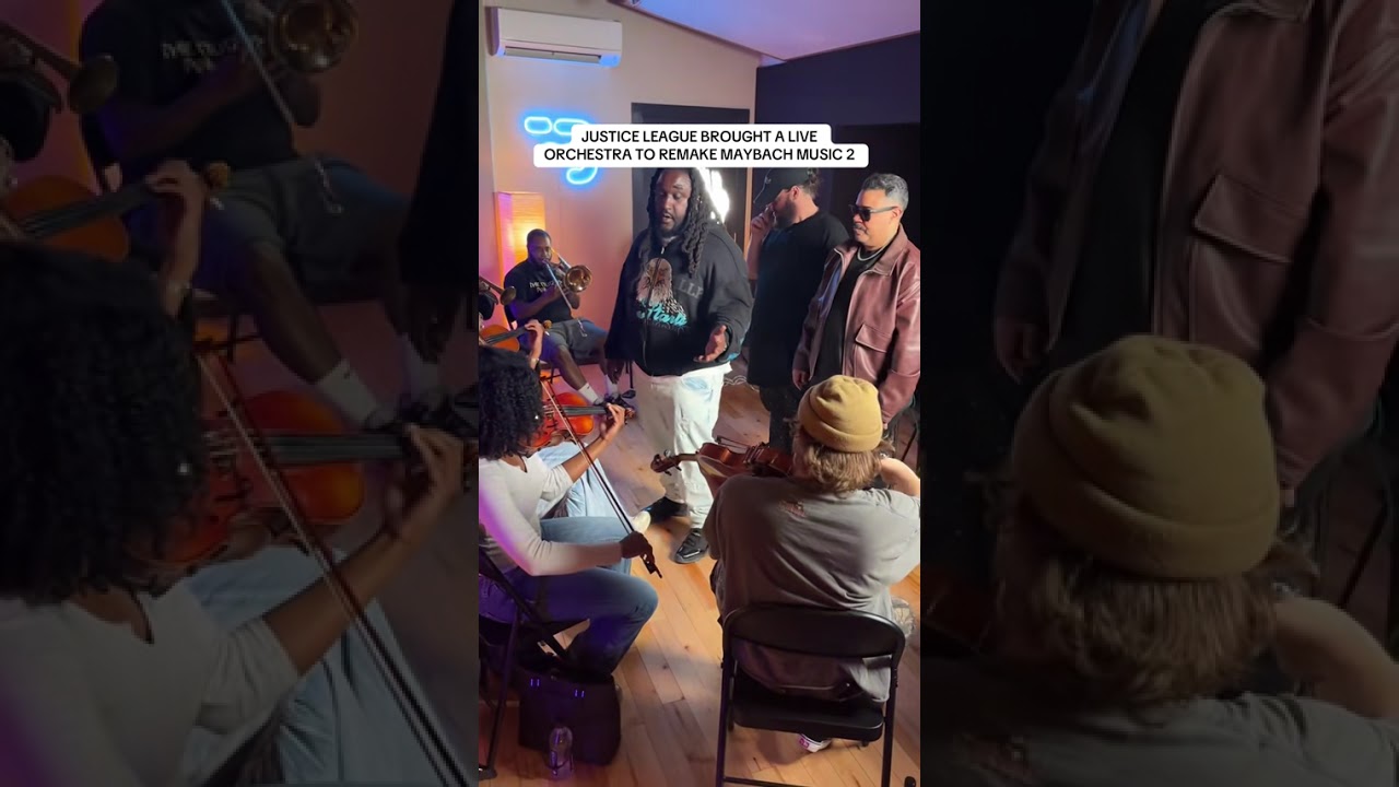 When You Bring An Orchestra To The Session🎼 #justiceleague #maybachmusic #rickross #orchestra