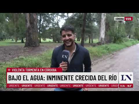 TORMENTA EN CÓRDOBA: crecida de ríos y rotura de puentes. Una mujer rescatada en el Cerro Champaqui