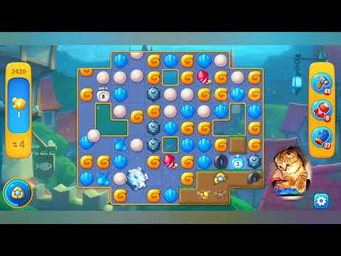 Fishdom 2022, no Boosters,  2420  level  -  прохождение без бустеров,  2420  уровень.