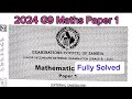 2024 ECZ G9 External Maths Paper 1 Fully Solved