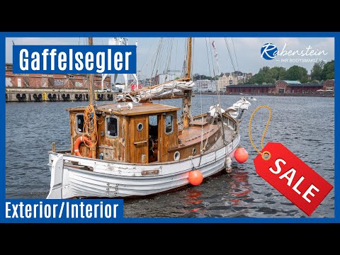 Gaffelsegler RIKKE steht zum Verkauf - Außen  und Innenansicht Teil 1 [VERKAUFT]