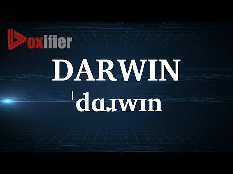 English Pronunciation of Darwin - Voxifier.com