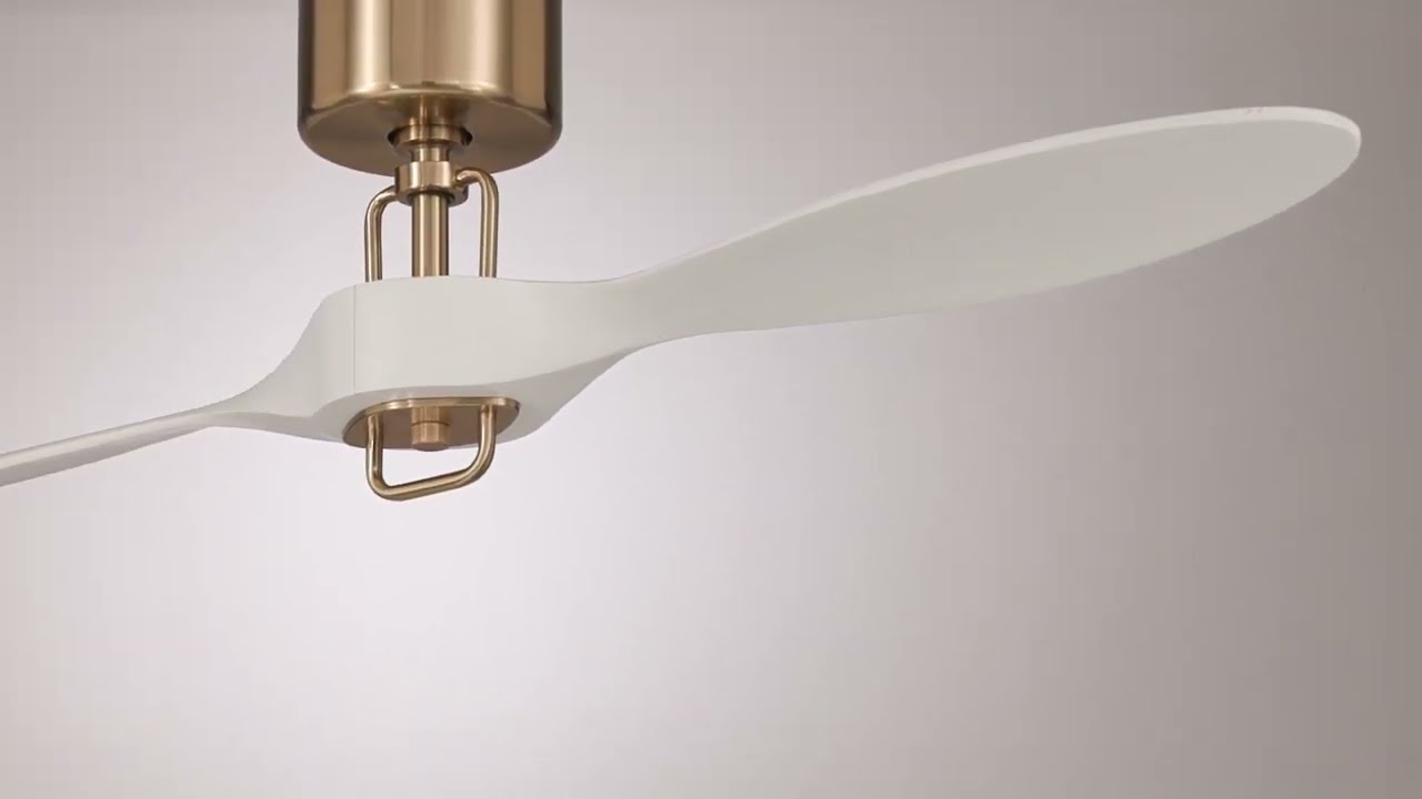 Video 1 Watch A Video About the Casa Vieja Longbow Brass and White Indoor Outdoor Ceiling Fan