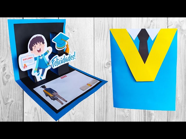 Vídeo relacionado con viiotu Tarjeta de graduación 3D desplegable, tarjeta de felicitación con temática de búho, regalos de graduación creativos, regalos de graduación con sobre, tarjeta de felicitación de buena suerte