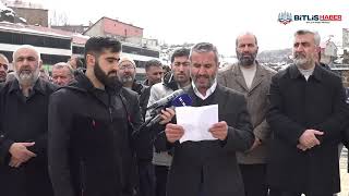 Bitlis'te İran'a yönelik yapılan vahşi saldırılar protesto edildi