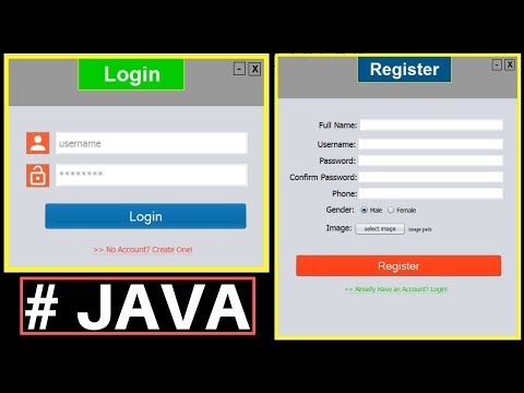 Java Project Tutorial - Make Login and Register Form Step by Step Using NetBeans And MySQL Database Video