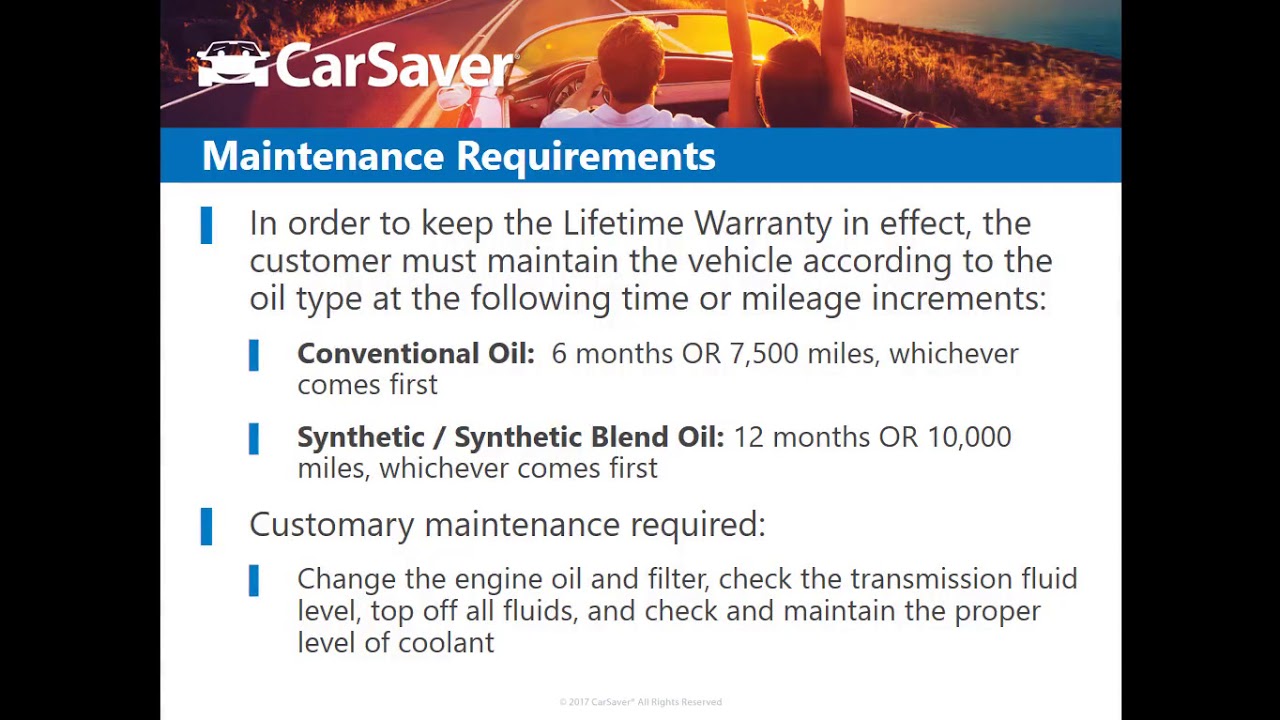 CarSaver Portal   Lifetime Warranty Training Videos