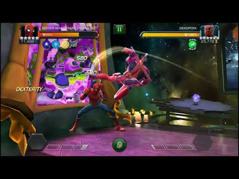 Stark Spidey VS Epic Deadpool Final Boss (Love Is A Battlerealm 3) -  Marvel Contest Of Champions