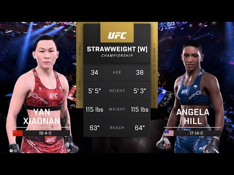 UFC 5 Gameplay Yan Xiaonan vs Angela Hill