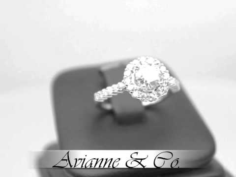 14K White Gold Diamond Engagement Ring 1.66 Ctw