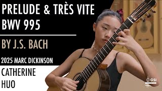 Catherine Huo performs J.S. Bach's "BWV 995: Prelude – Très Vite" on 2025 Marc Dickinson guitar