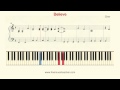 How To Play Piano: Cher "Believe" Piano ...