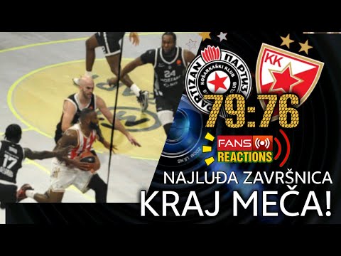 Partizan - Crvena zvezda 79:76 Highlights sa tribina Arene