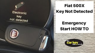 Fiat 500x Emergency start HOW TO