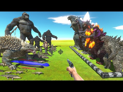 FPS Avatar Rescues Godzilla and Fight Reptiles and Mutant Primates - Animal Revolt Battle Simulator