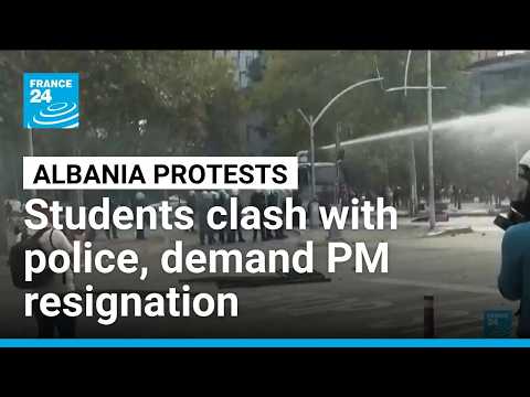 Albania's leader defies calls to resign as student protesters rampage in capital