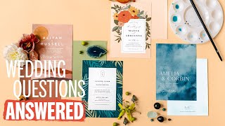 WEDDING INVITATIONS! Everything You Need to Know | Wedding Questions Answered | The Knot