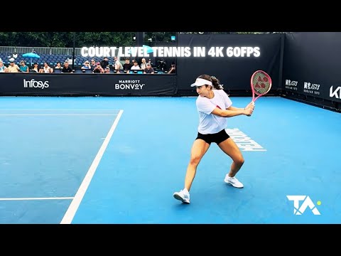 AO26: TEENAGE SENSATION! Iva Jovic - Court Level Striking 4K 60FPS!