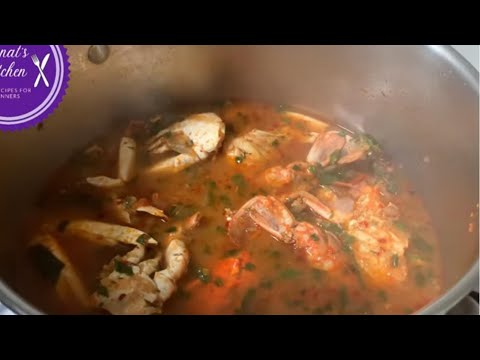 Mauritian crab soup ( bouillon crap)