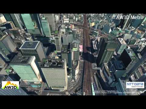 AW3DⓇ Mapa digital 3D global “Dados de cidade 3D de alta definição” (Tóquio)